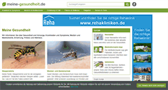 Desktop Screenshot of meine-gesundheit.de